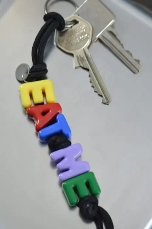 Eat Me novelty steel keychain